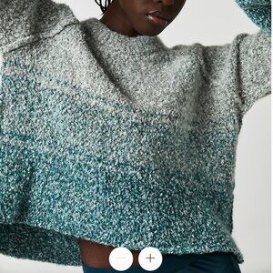 Free People BFF Cocoon Dip Dye Sweater
